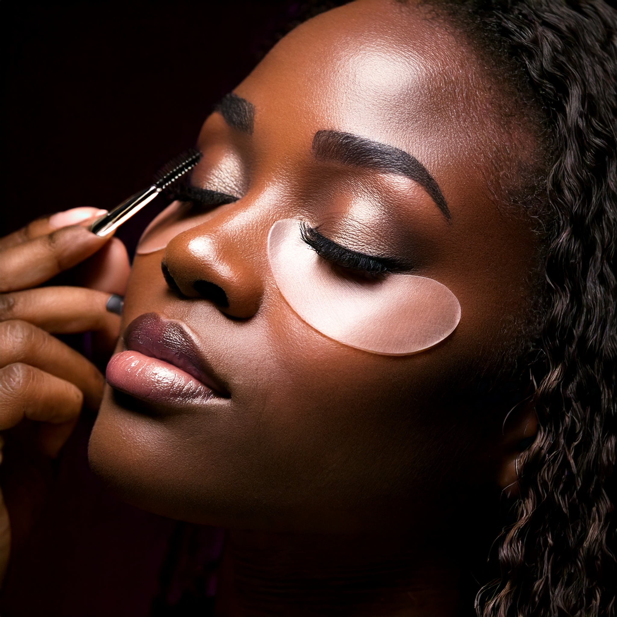 Firefly black woman getting her eye lashes done 51864